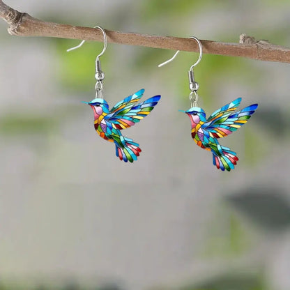 Hummingbird Earrings for Women Girls Elegant Tassel Charm Dangle Earring Fashion Jewelry Valentine's Day Birthday Gifts