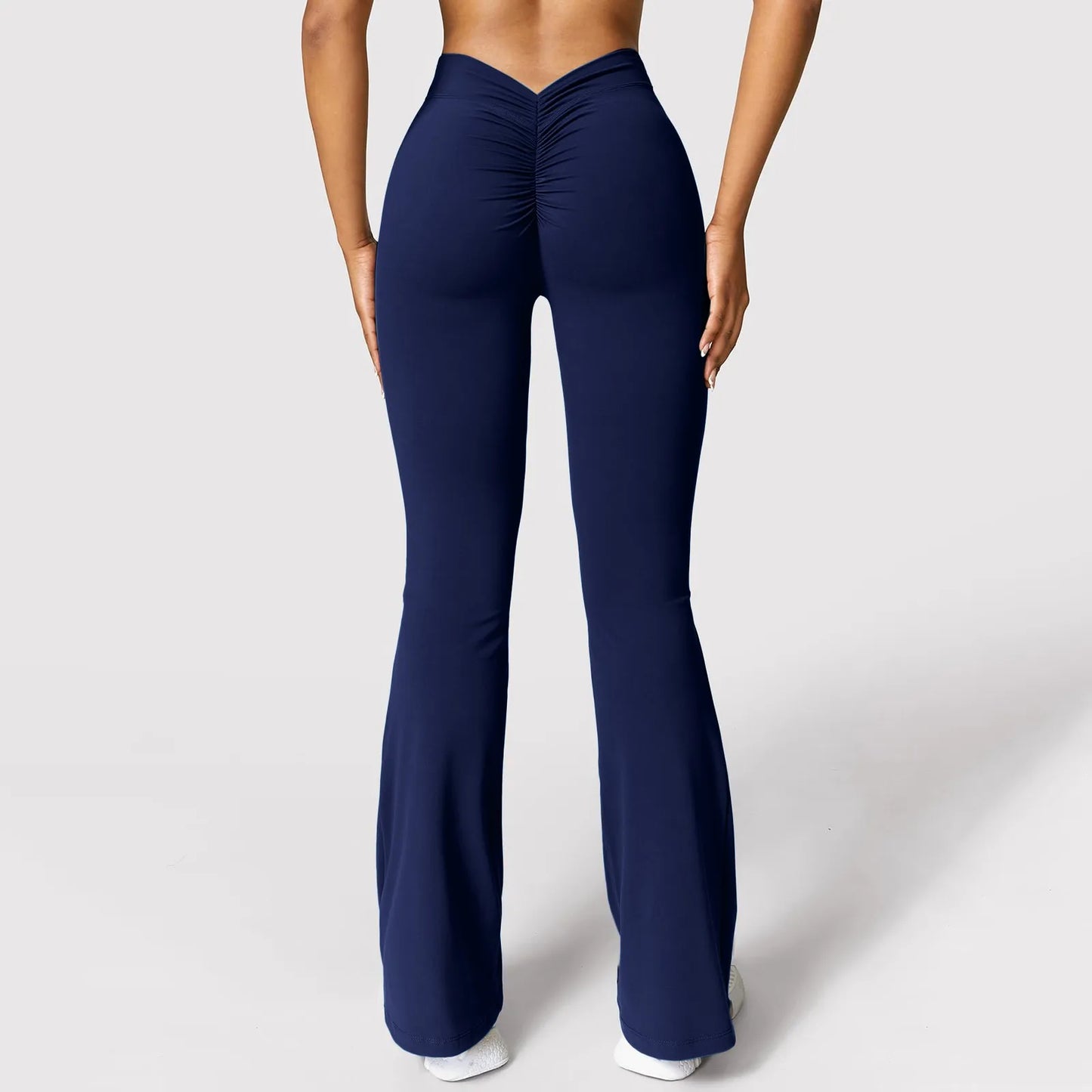 Women'S Slim Fit Yoga Pants Womens Stretch Yoga Leggings Fitness Running Gym Sports Full Length Active Pants Flared Trousers
