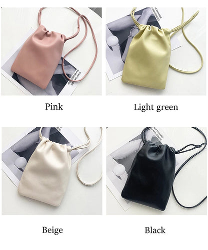 Women Handbags Female Pu Leather Shoulder Bags Large Capacity Crossbody Bags Solid Flap for Women Portable Phone Purse