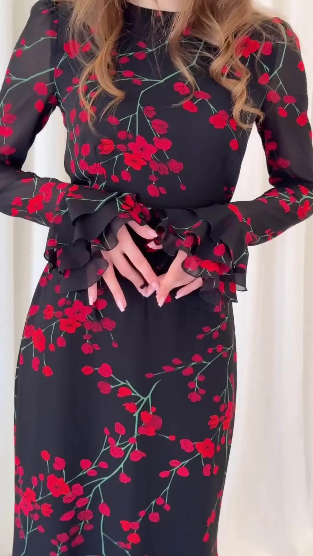 Women's Evening Dresses Summer New Printed French Floral Slim-fitting Retro White Dress for Women