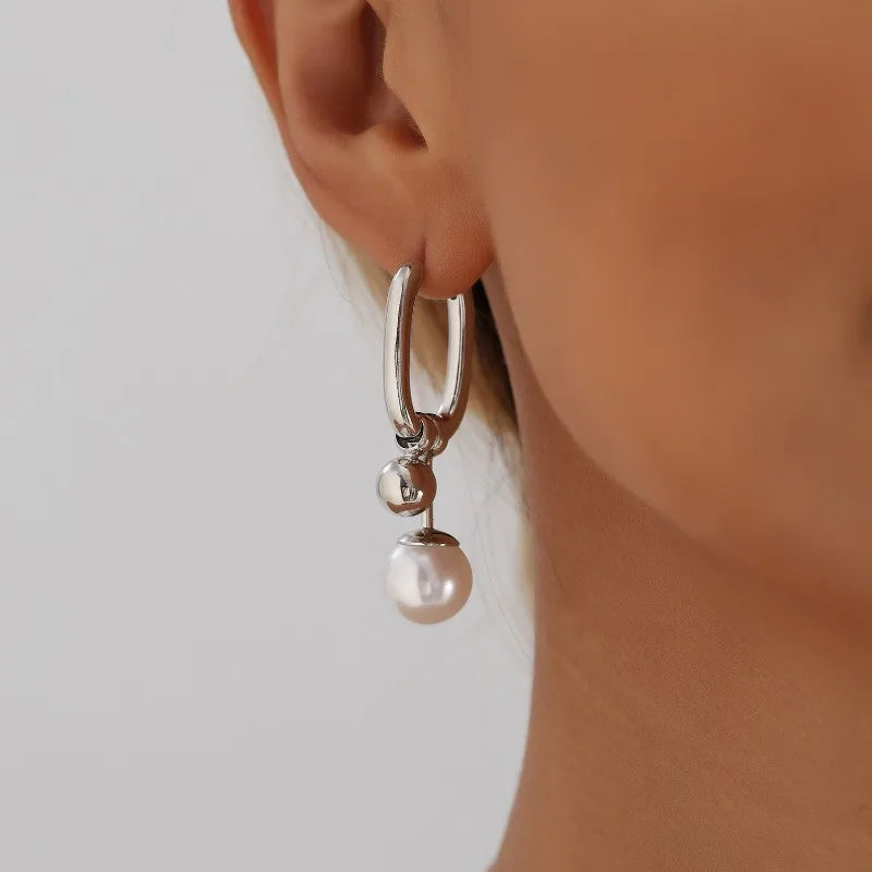 Modern Jewelry Elegant Temperament Metal Geometric Earrings For Women Party Gifts Simply Design Ear Accessories Hot Selling