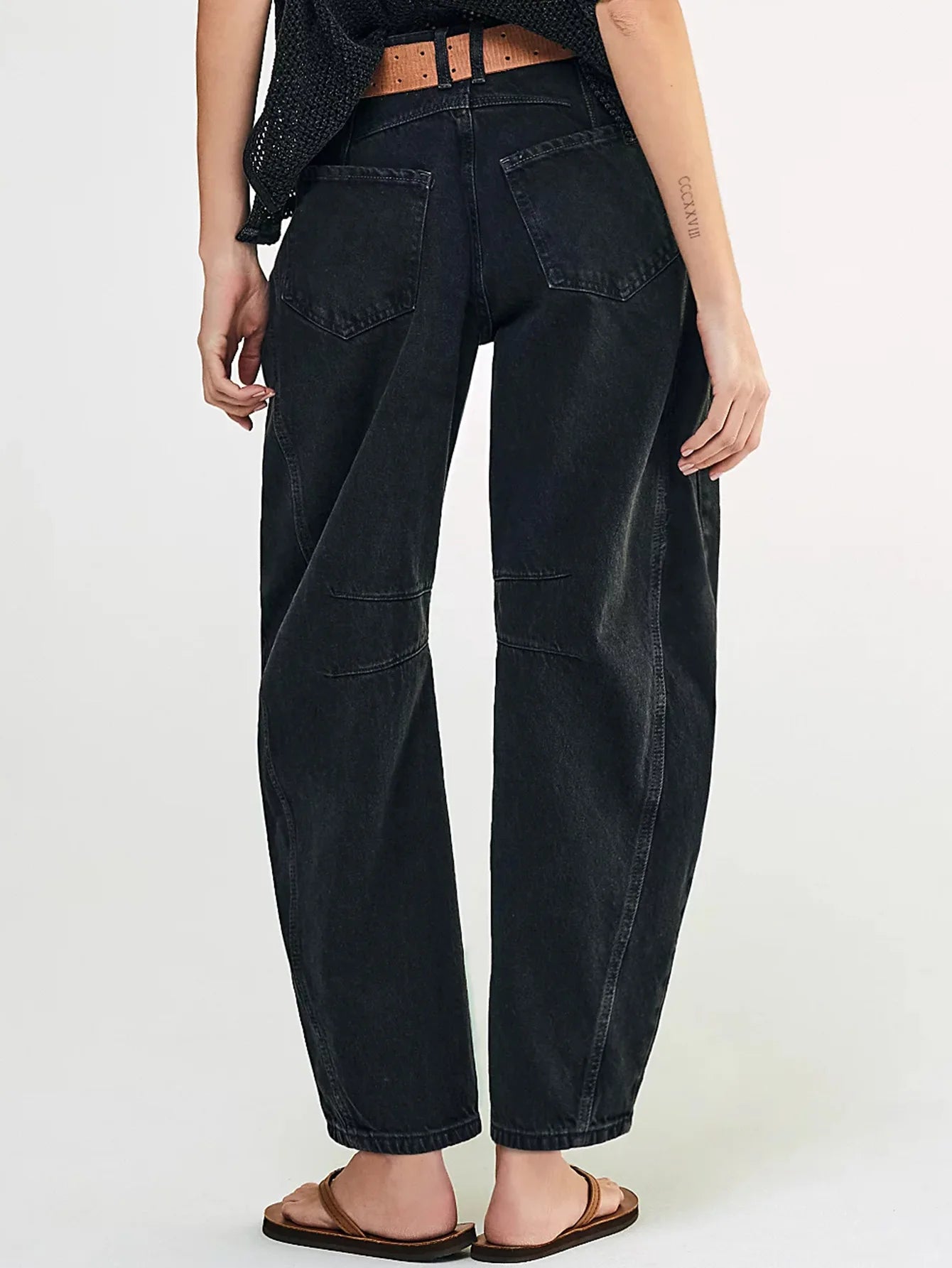 Women's Four Seasons New Fashion Low-rise Jeans Casual Loose Wash Wide-leg Pants Women's Simple Comfortable Straight Leg Jeans