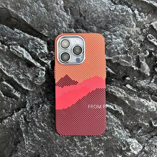 Carbon Fibre Magnetic Phone Case 16 Cover for iPhone 15 14 Pro Max Wireless Charging MagSafe Shell Alloy Camera Ring Armor Funda