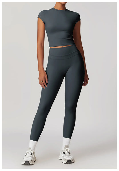 New Yoga Pants Women Workout Yoga Leggings High Waist Sport Leggings Women's Running Workout Tights Gym Push Up Fitness Trousers