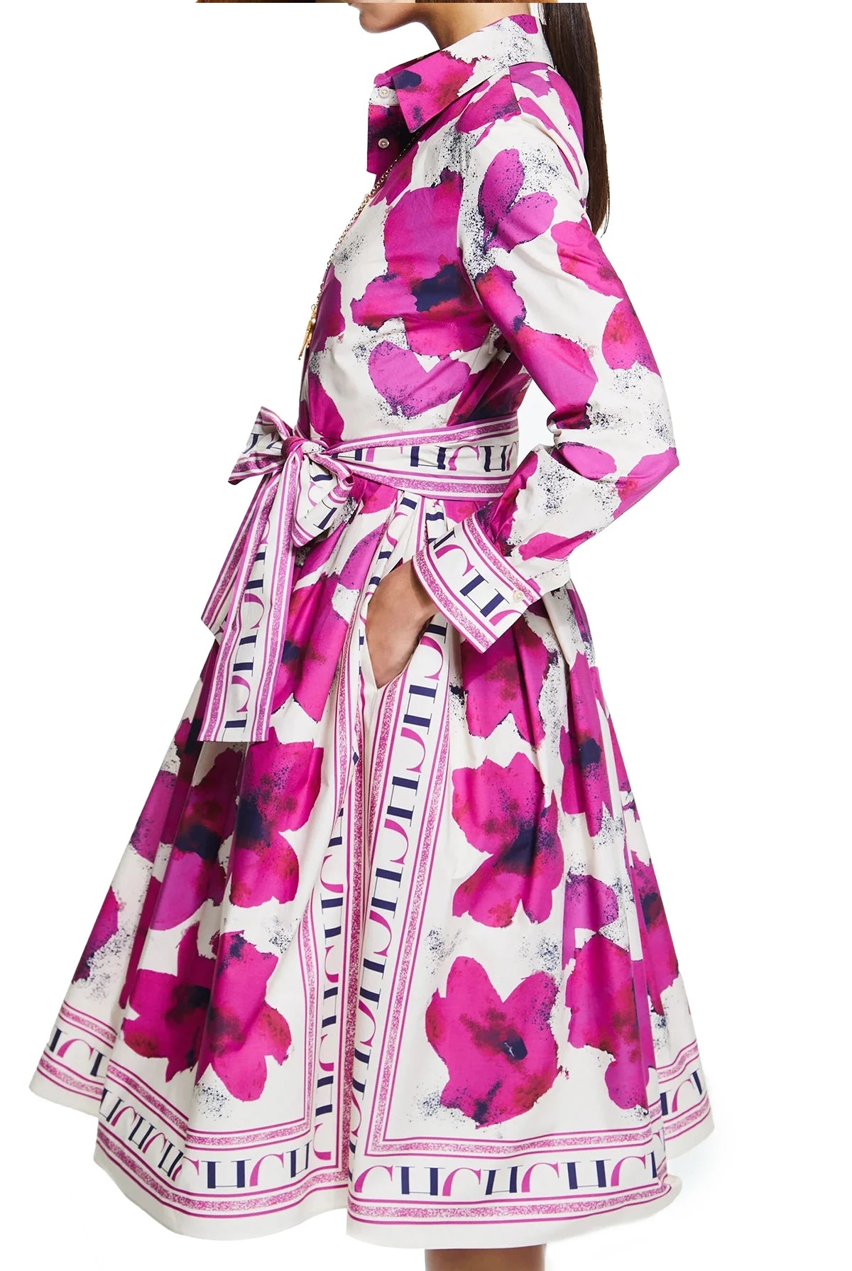 Women Dresses Party Dresses Retro Shirt Dress Long Sleeved Belt Single Row Buckle Layered Skirt Hem Design Casual Dresses