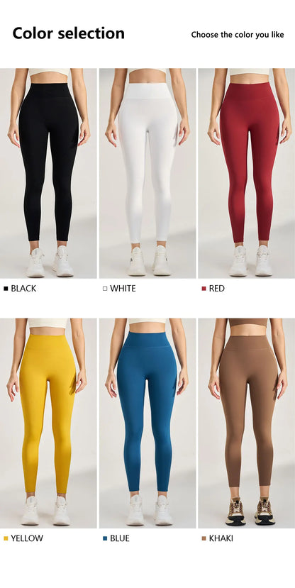 No Embarrassment Line Yoga Pants Women High Waisted Lift Hip Peach Butt Stretch Leggings Sweatpants Pants Long Pants