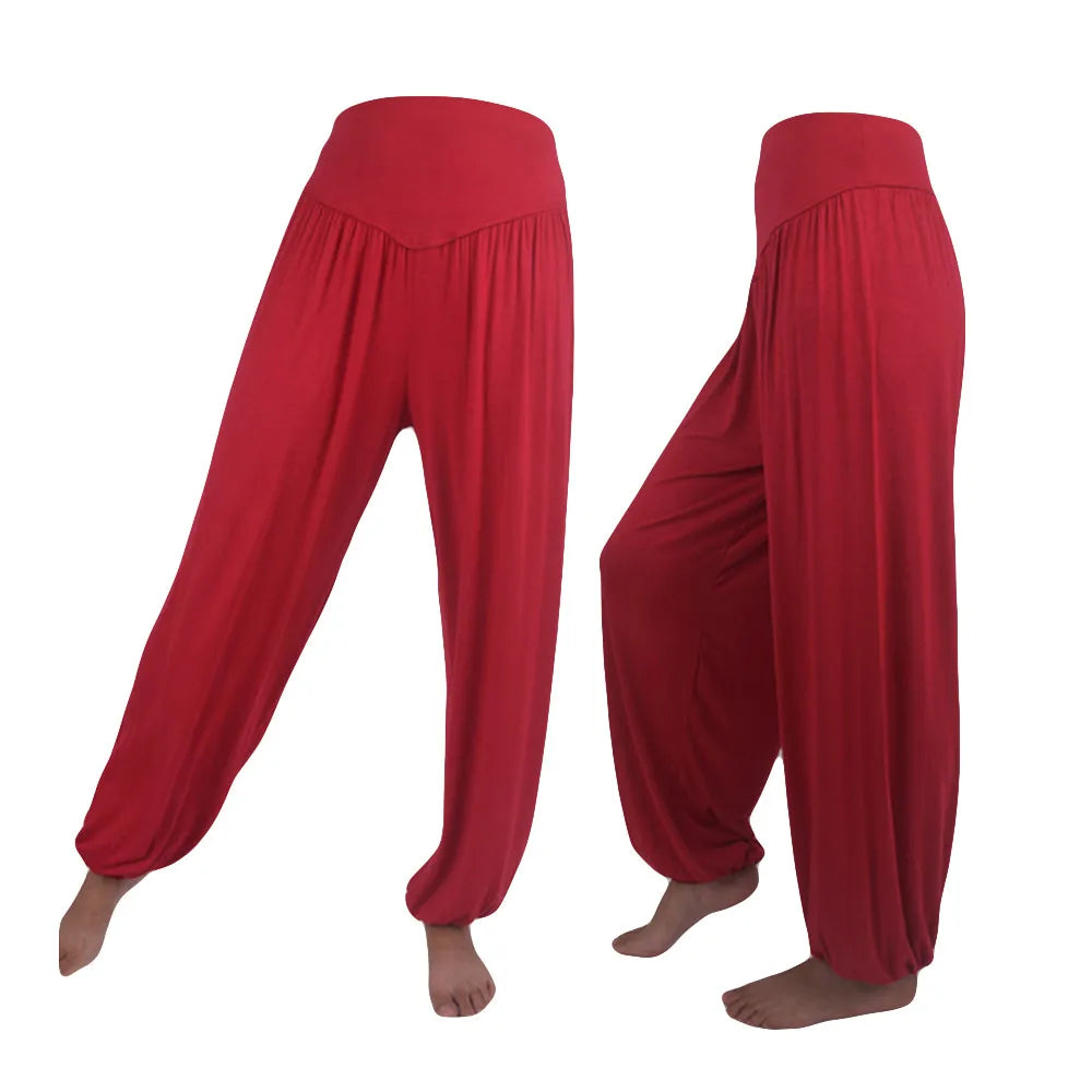 Yoga Pants Loose Harem Pants For Women Training Dance Trousers Sport Running Yoga Pants High Waist Ladies Trousers