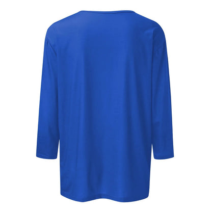 Women Summer Tops Round Neck Three Quarter Sleeve Comfortable Print T Shirt Blouse Women T Shirt muticolor t shirt tops