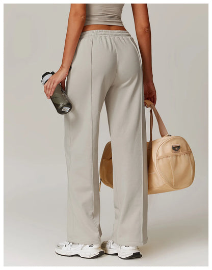 Women's High Waisted Straight pants Sweatpants Casual Yoga Jogger Pants elegant pants Women Pants Yoga With Pockets pantalones