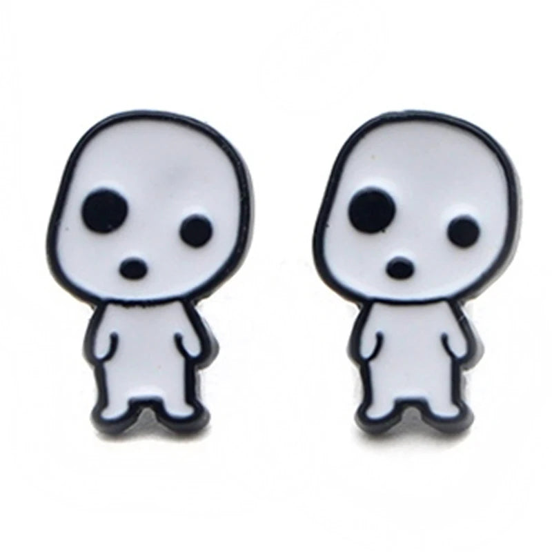 Anime Series Earrings for Women Girls Cartoon Studs Earrings Stainless Steel Ear Pierced Jewelry Accessories Party Gifts