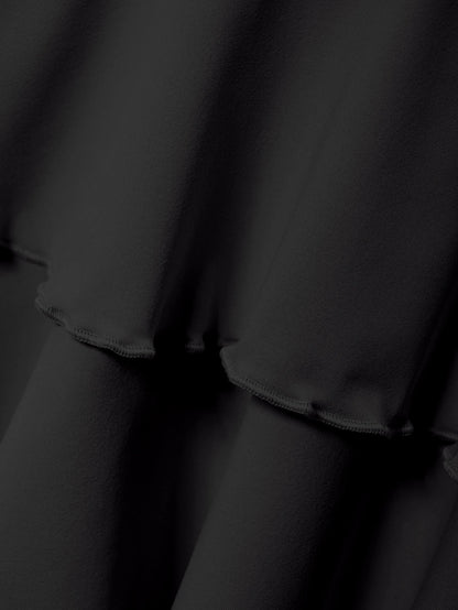 2025 New Solid Color Skirt Women Summer Fashion Outdoor Versatile High Waist Slim Fit Elastic Waist Short Skirt Goods In Stock