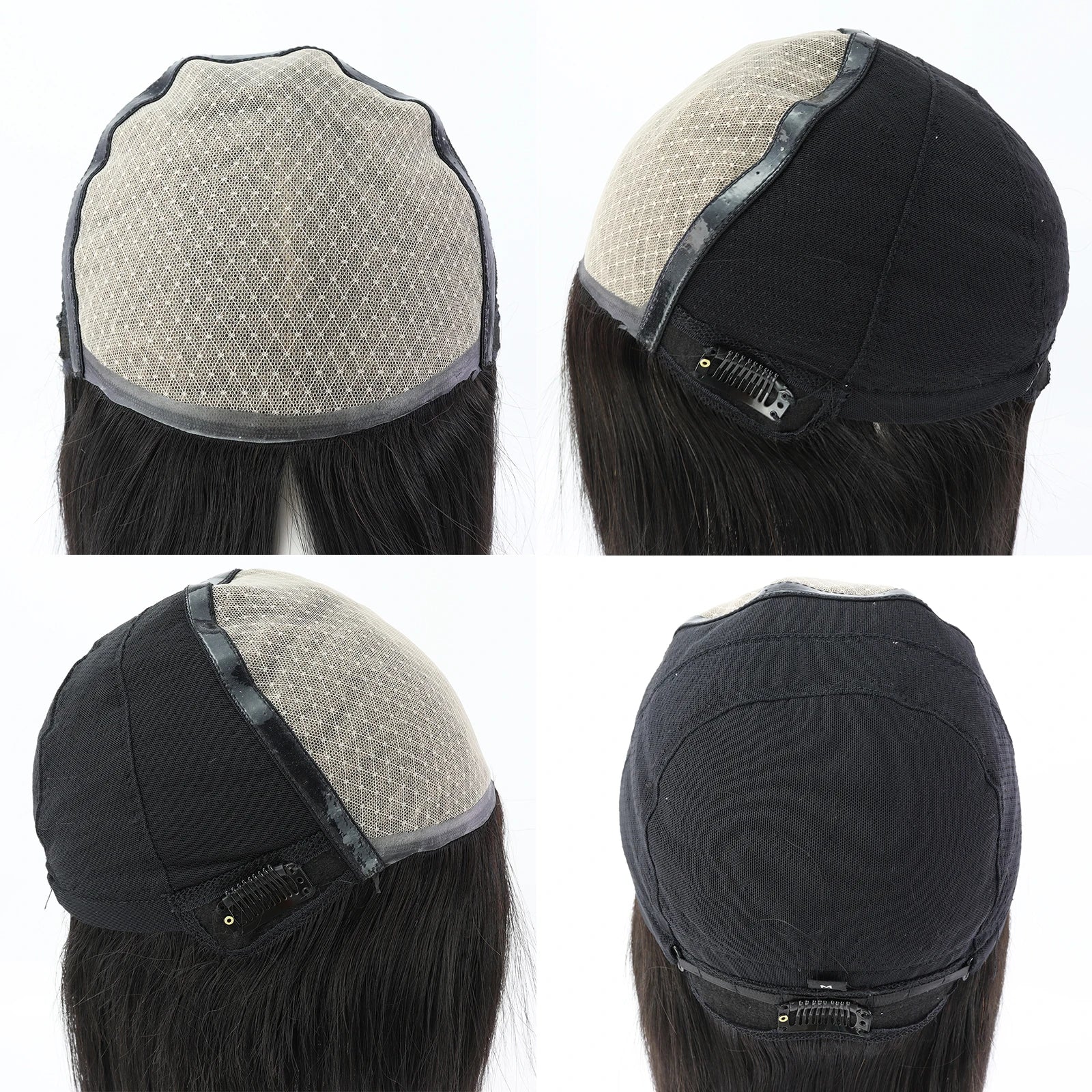 6x6“ Silk Top Full Lace Wig with PU front Real Virgin European Human Hair Wig for Women Silk Base with Elastic Net Wear to go