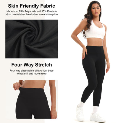 Solid Color Seamless Yoga Pants High Waist Fitness Sport Legging Women Stretchy Gym Workout Tights Running Pants