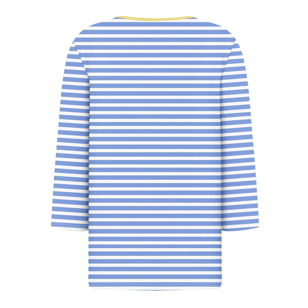 Tops For Women Women'S T Shirt Tee Print Button 3/4 Sleeve Daily Weekend Fashion Basic V Neck Regular Top Ropa De Mujer New