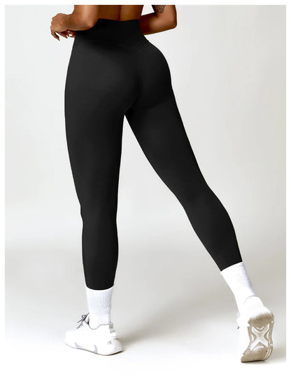 Women Yoga Pants Seamless Sports Gym Workout Clothes Stretchy High Waist Athletic Tights Fitness Leggings Activewear Leggings