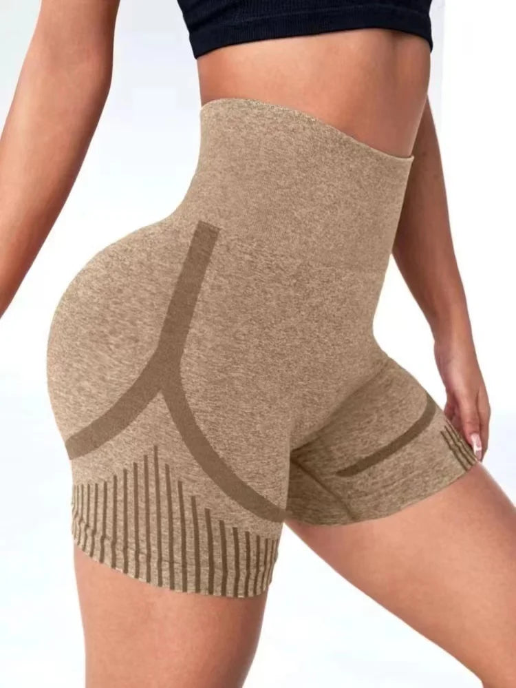 Women Yoga Shorts Women High Waist Workout Shorts Lift Butt Fitness Pants Sportswear Fitness Yoga Push Up Yoga Gym Running Short