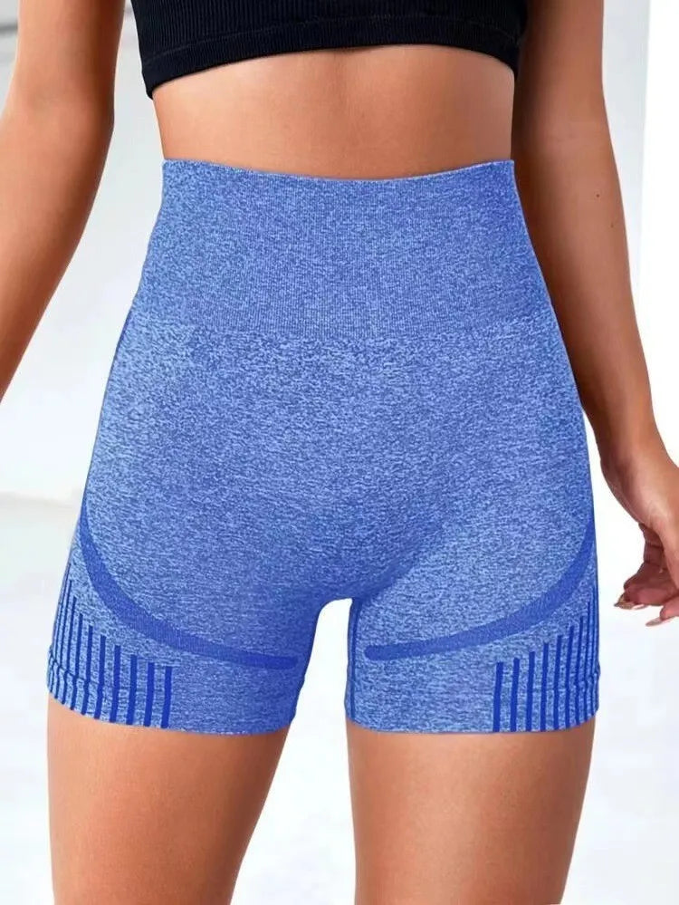 Women Yoga Shorts High Waist Workout Shorts Fitness Yoga Lift Butt Fitness Ladies Gray Yoga Gym Running Short Pants Sportswear