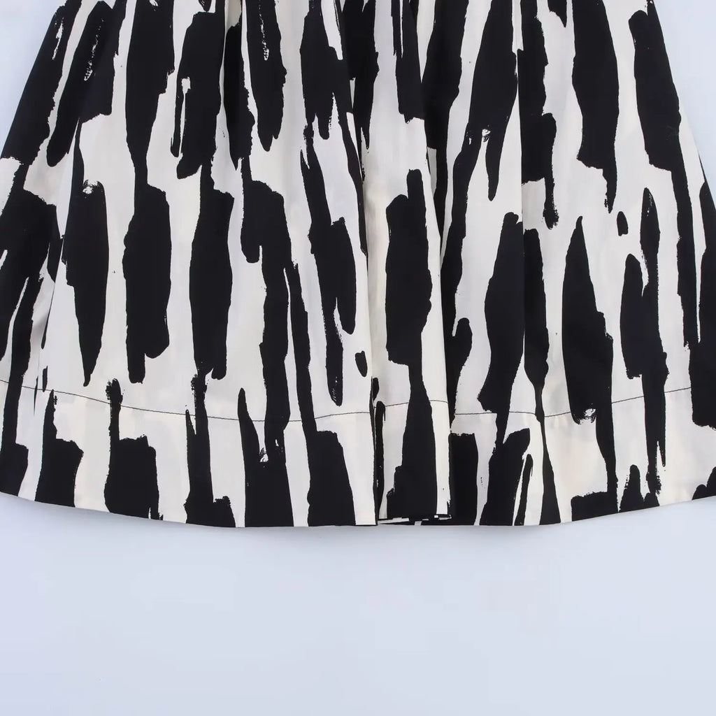 Skirts Summer Women's 2025 New Chic Print High Waist Women's Skirts Fashion Joker Street Youth Holiday Travel Skirts