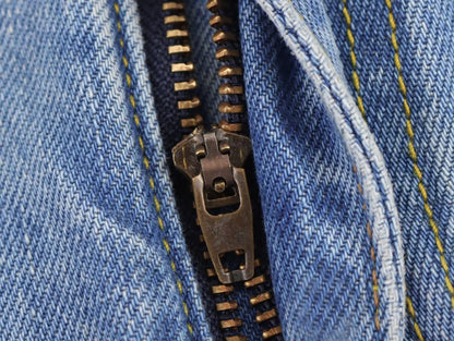 Women's new chic fashion With belt loose side pockets casual versatile jeans retro high waisted zipper women's denim pants