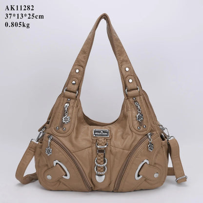 Women Handbags Fashion Shoulder Bag Large Tote Top-handle Shopping Pack Multifunctional Satchel Lady Hobos  Big Purse