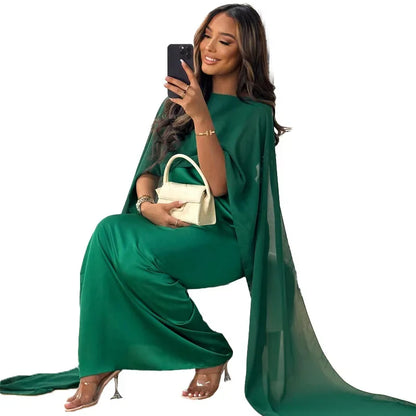 Women Dress Long Dresses Solid Round Neck Full Sleeve Casual Regular Loose Fit Elegant Splice High Waist Vestidos Simple