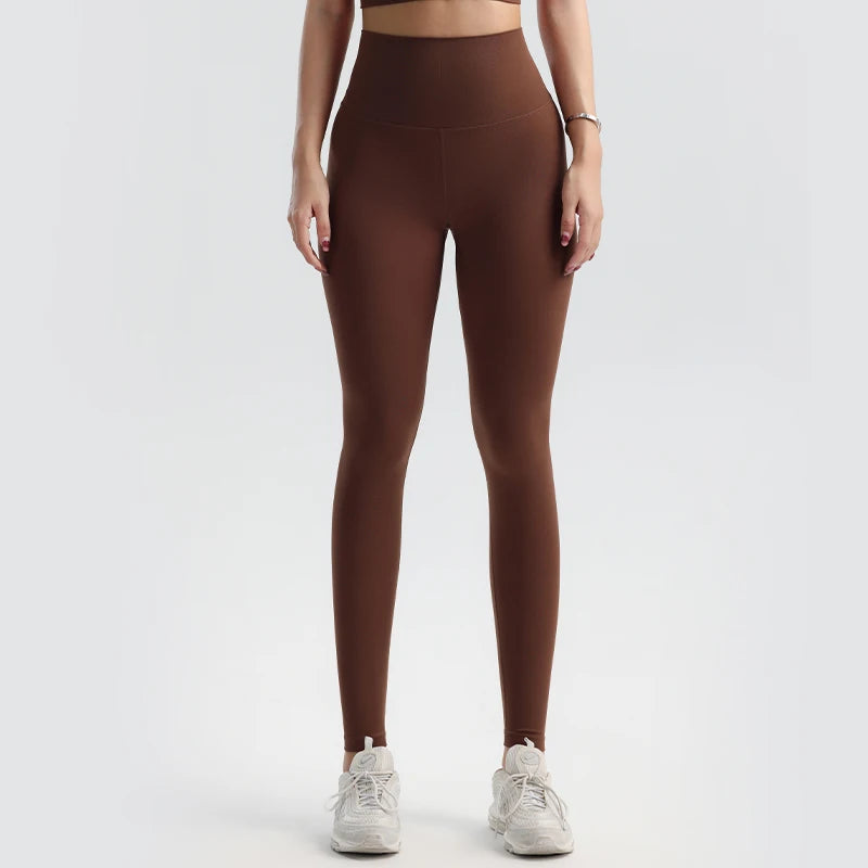 Solid Color Yoga Pants Pants Women's Gym Pants Quick Dry Breathable Leggings Outdoor Cycling Pants