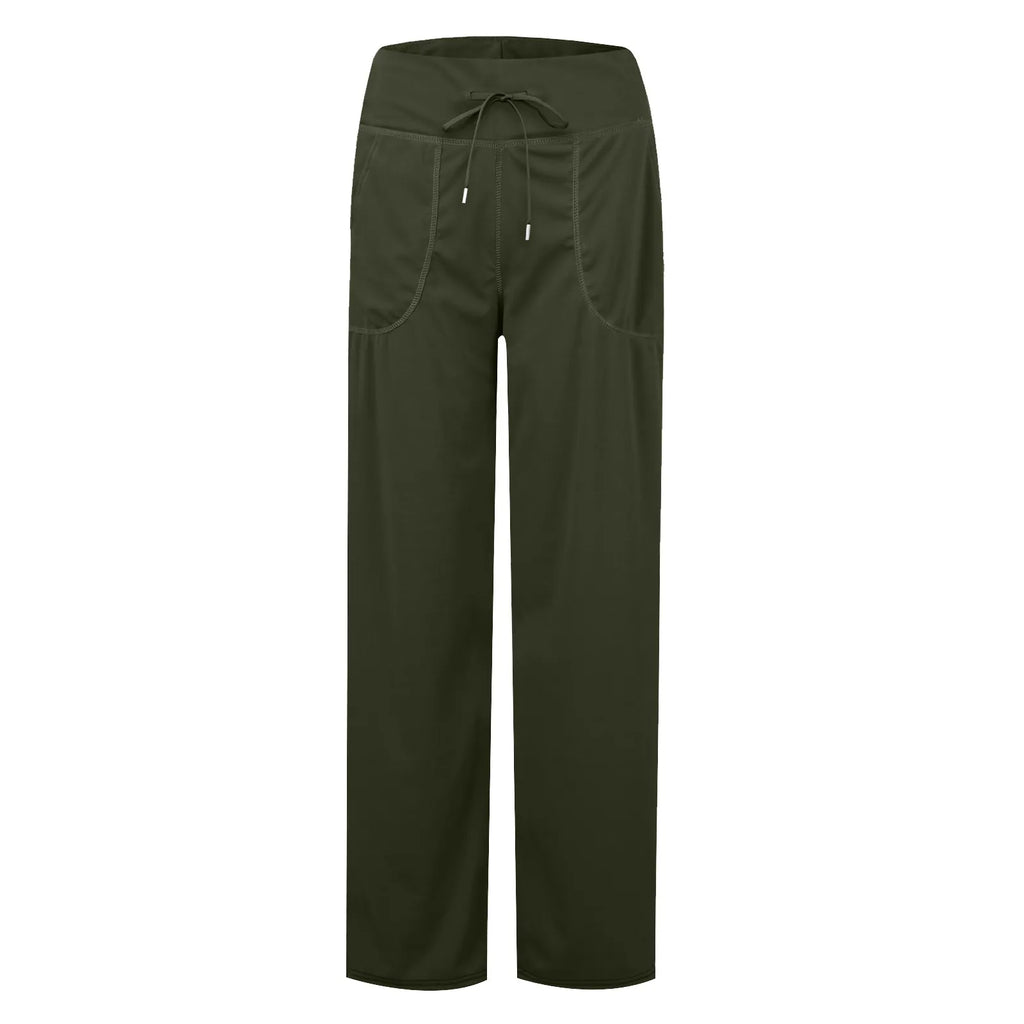Wide Leg Pants For Women Yoga Pants High Waist Sweatpants With Pockets Stretch Pants Comfy Workout Sports Sweatpants