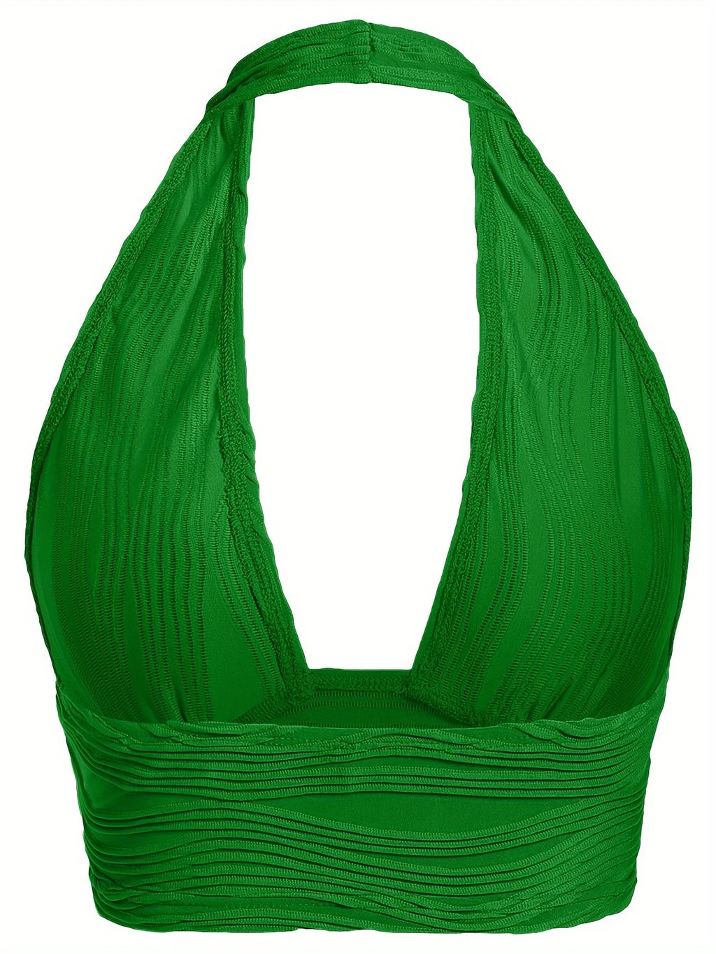 Sexy Crop Tops for Women Deep V Neck Back Cutout Sleeveless Plunge Racerback Tank Cropped Top