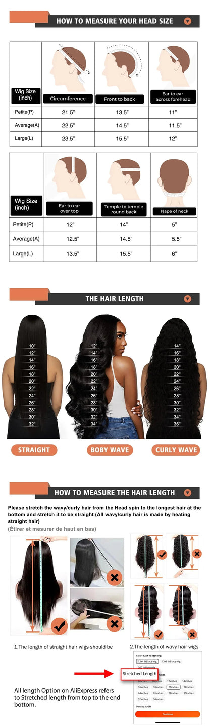 250Densit 13x6 Bone Straight HD Transparent Lace Human Hair Wigs Brazilian 13x4 360 Full Lace Front Wig Human Hair Wig For Women