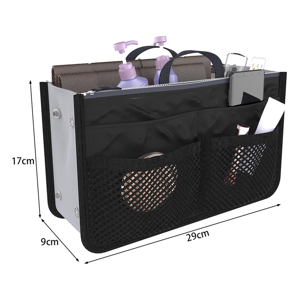 Women Make Up Cosmetic Bag Travel Handbag Nylon Large Container Make Up Case Organizer Bags Ladies Foldable Purse Clutch Bag