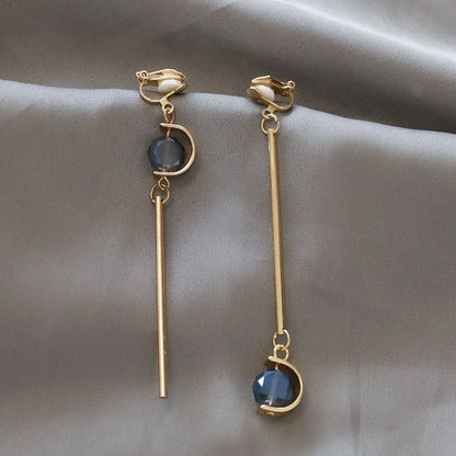 Korean Style Clip on Earrings No Pierced Earrings Women's Party Birthday Fashion Flower Heart Cute Cuff Earrings Ear Clip Gift