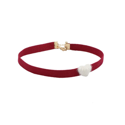 Fashion Lace Necklace For Women Adjustable Elegant Snowfake Strawberry Pendant Velvet Choker Necklace Collar Party Jewelry Gift