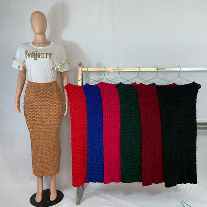 2025 Spring Summer Women Style Women Long Skirts Muslim High Quality Fashion Style Fit High Waist Skirt Plus Size Skirt