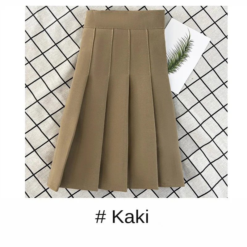 Women's Skirt Fashion Summer  High Waist Black a Line Mini Pleated Short  Skirts for School Girls Korean Style Ladies  Clothing