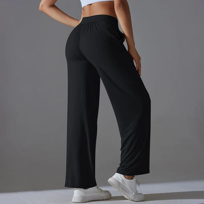 Sunscreen Yoga Pants For Women Straight UV Protection Leg Sweatpant Loose Tracksuit Wide Leg Outdoor Gym Runing Casual Clothes