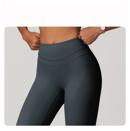 New Yoga Pants Women Workout Yoga Leggings High Waist Sport Leggings Women's Running Workout Tights Gym Push Up Fitness Trousers