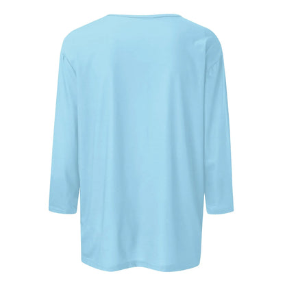 Women Summer Tops Round Neck Three Quarter Sleeve Comfortable Print T Shirt Blouse Women T Shirt muticolor t shirt tops