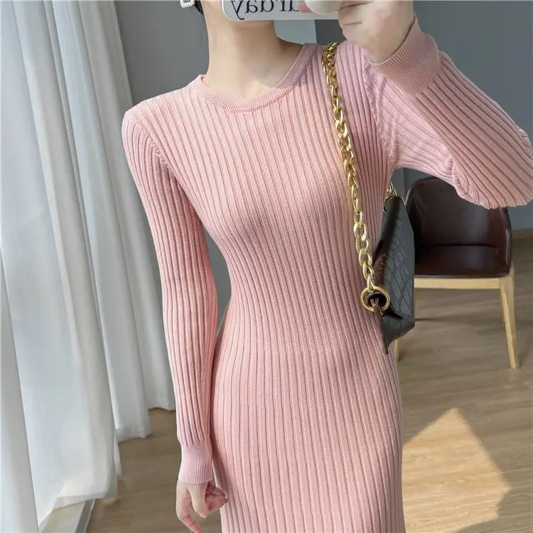 Dresses for Women Black Evening Clothes Knitted Sexy Daring Robe White Woman Dress Pink Maxi Long Crochet Retro Cotton Vintage