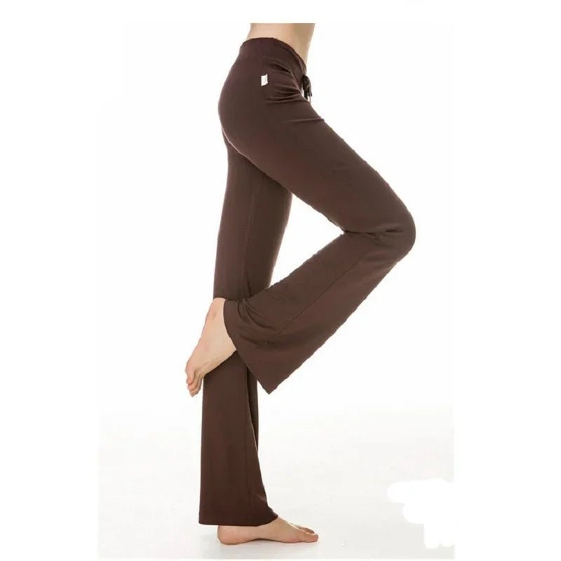 Women's Yoga Pants Summer High Waist Flared Trousers Tummy Control Workout Leggings Hot Sales Pants for Women