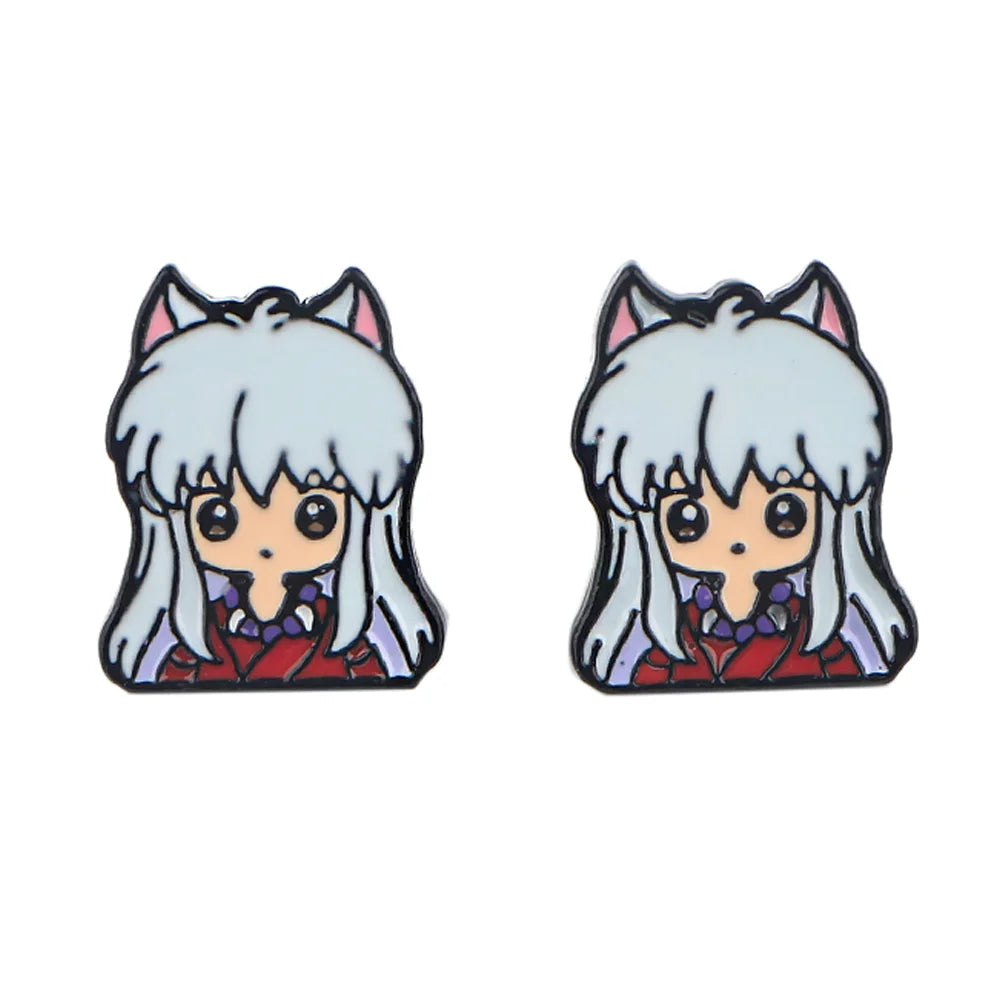 Anime Series Earrings for Women Girls Cartoon Studs Earrings Stainless Steel Ear Pierced Jewelry Accessories Party Gifts