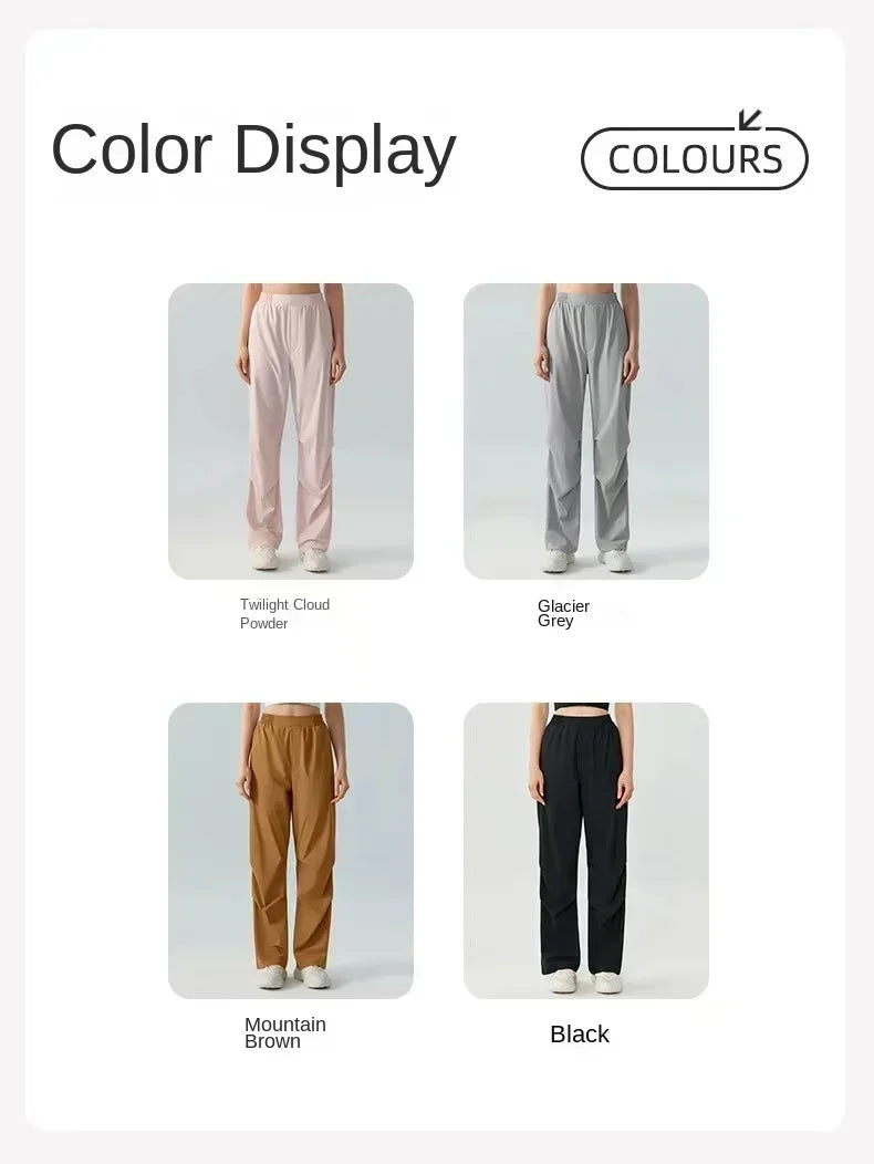 al yoga women's leggings Yoga Straight Leg Pants Loose Athletic Casual Quick Dry Fitness Pants