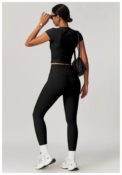 New Yoga Pants Women Workout Yoga Leggings High Waist Sport Leggings Women's Running Workout Tights Gym Push Up Fitness Trousers