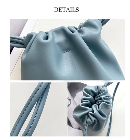 Women Handbags Female Pu Leather Shoulder Bags Large Capacity Crossbody Bags Solid Flap for Women Portable Phone Purse