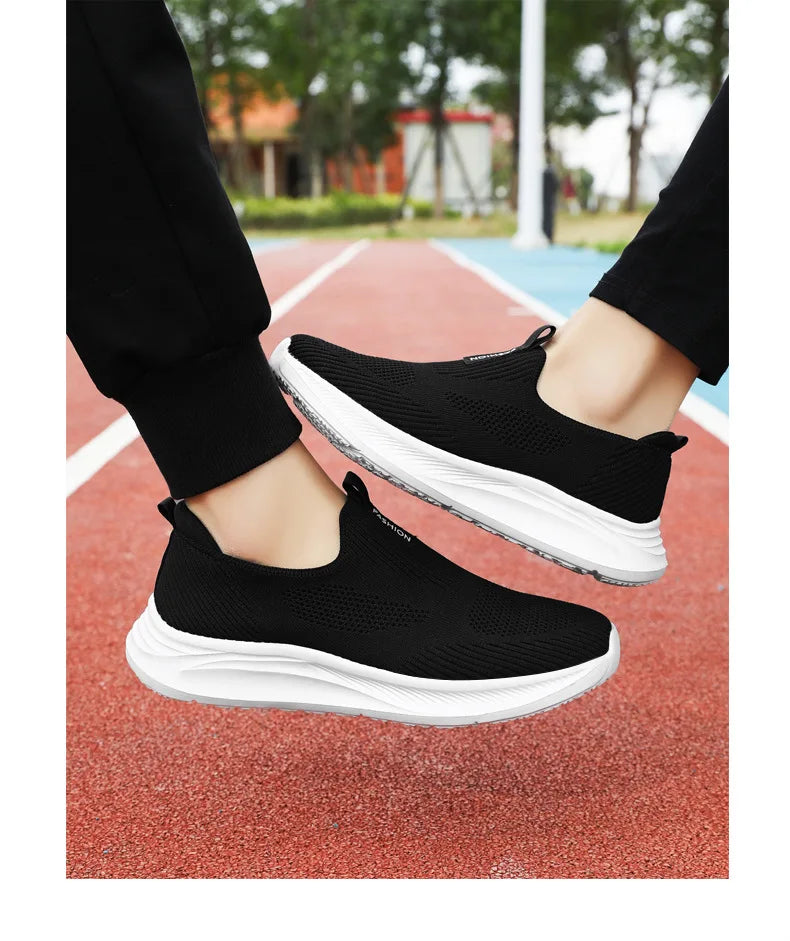 Women's Shoes 2024 Spring New Lightweight, Comfortable, and Fashionable One Step Anti slip Leisure Breathable Walking Shoes