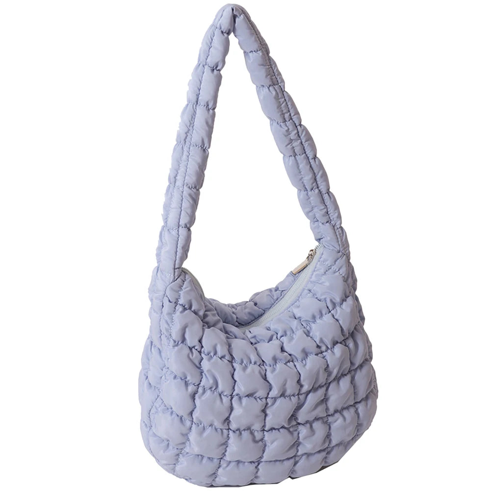Women Crossbody Bags Quilted Pleated Ladies Shopper Bag Fashion Cloud Large Capacity Temperament Messenger Bag
