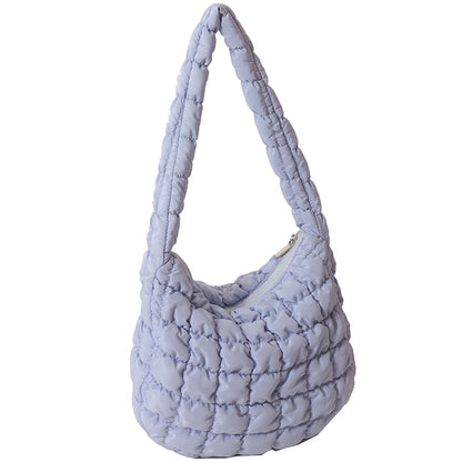 Women Crossbody Bags Quilted Pleated Ladies Shopper Bag Fashion Cloud Large Capacity Temperament Messenger Bag