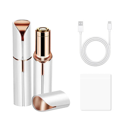 New Electric Facial Hair Removal Epilator Eyebrow Lipstick Shape Painless Facial Sensitive Areas Bikini Depilator Shaver Trimmer