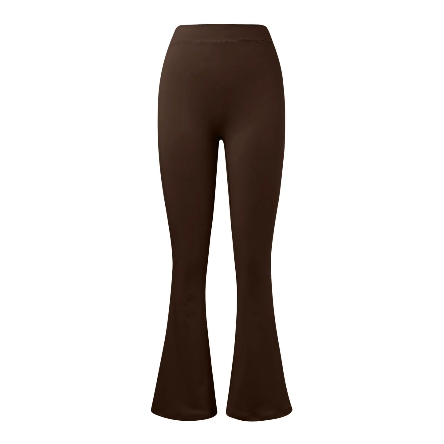 Women'S Slim Fit Yoga Pants Womens Stretch Yoga Leggings Fitness Running Gym Sports Full Length Active Pants Flared Trousers