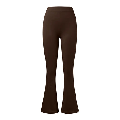 Women'S Slim Fit Yoga Pants Womens Stretch Yoga Leggings Fitness Running Gym Sports Full Length Active Pants Flared Trousers