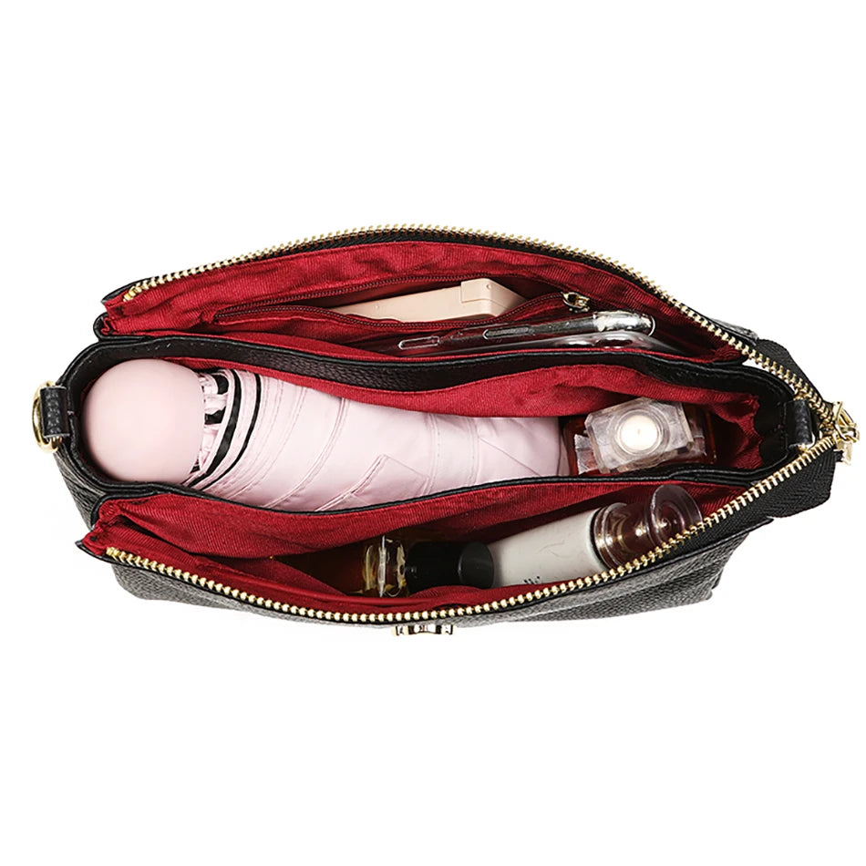 Women's Bag Handbag Fashion Female Messenger Phone Bag 2024 Luxury Cow Leather Women Shoulder Crossbody Bag